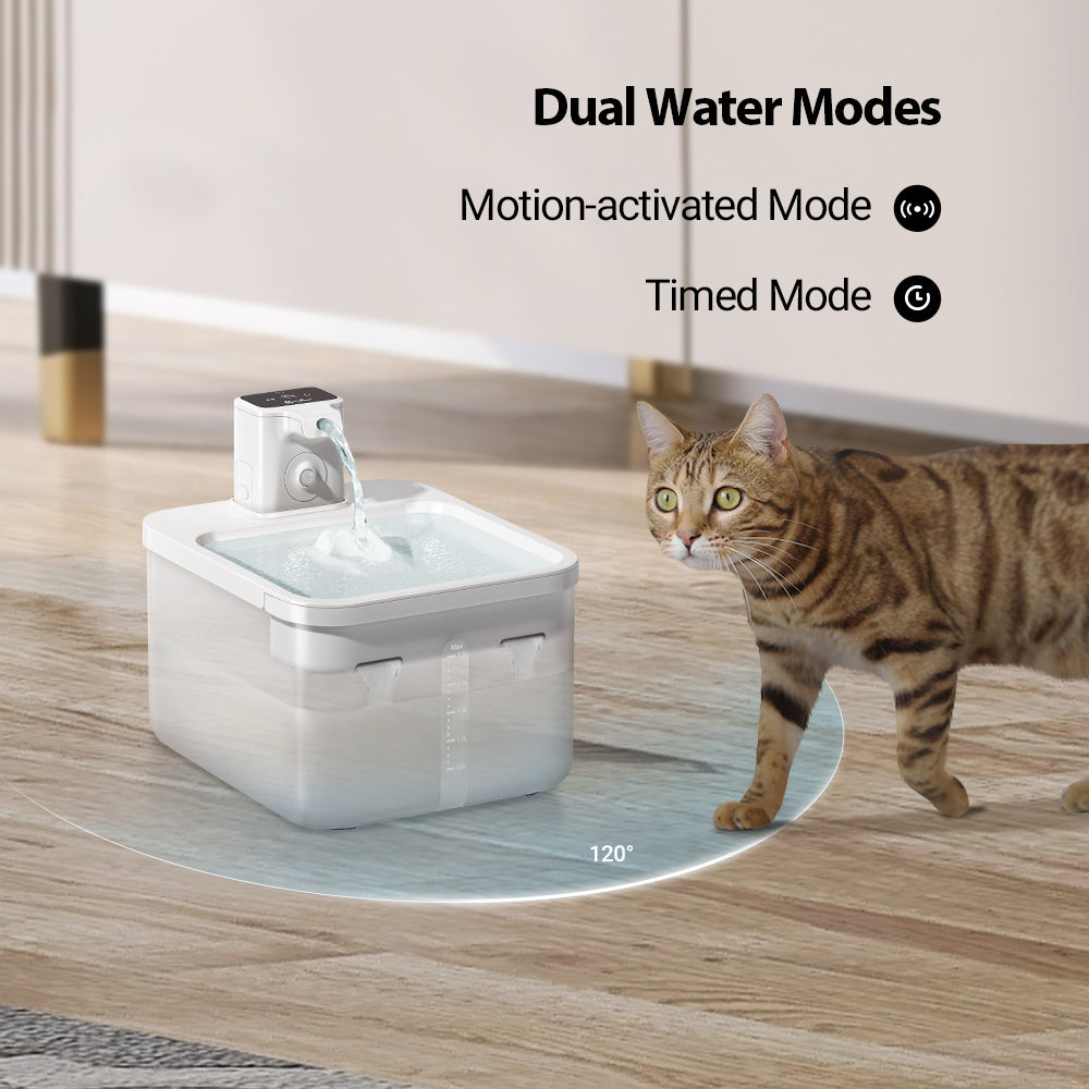 PetsFriendStore™ 2.5L Wireless Cat Dog Water Fountain
